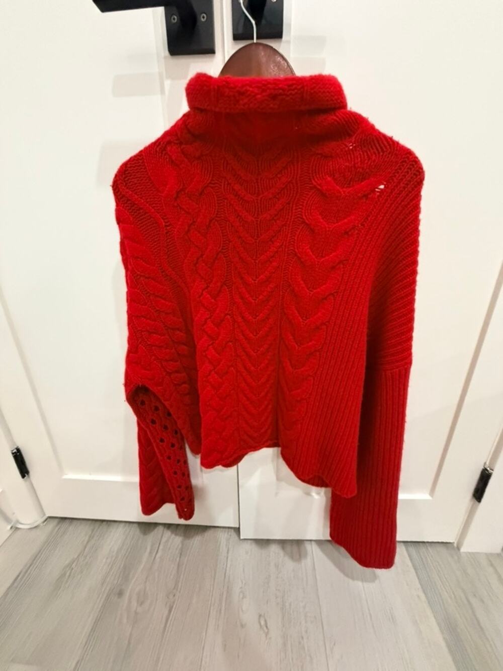 Zadig & Voltaire Red Chunky Oversized Cashmere Blend  Jumper - Size Small - BNWT